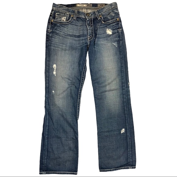 BKE Tyson Mens Jeans - Size 32R - Relaxed - Distressed - Picture 11 of 11
